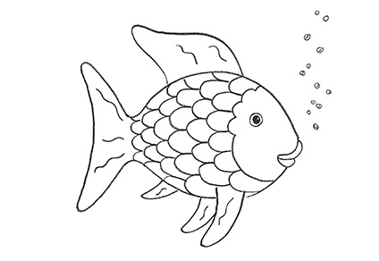 Fisch zum ausdrucken kostenlos schablone Schablone Fisch